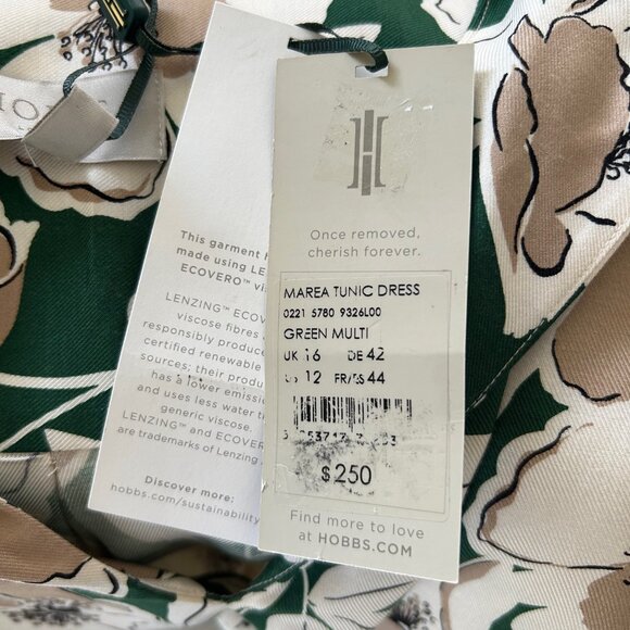Hobbs London Marea Floral Tunic Dress, Size 12 - Picture 11 of 15